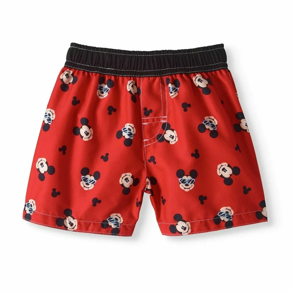 Mickey Mouse Swimtrunks Infant Boys Size 0-3 Months Disney Baby‎ UPF 50+ NEW